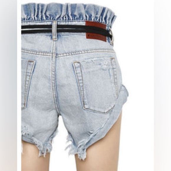 One Teaspoon Le Bandit Ruffle Shorts - Picture 2 of 5